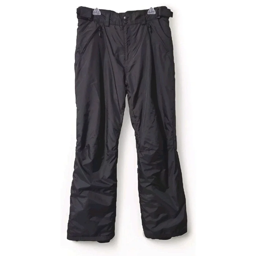 Swiss Tech Snow Pants L 36-38 Gorp Core Black Insulated Ski Snowboard Mens 2176R